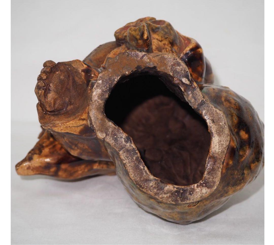 送料無料　時代物　極上布袋様　秀逸作　縁起物