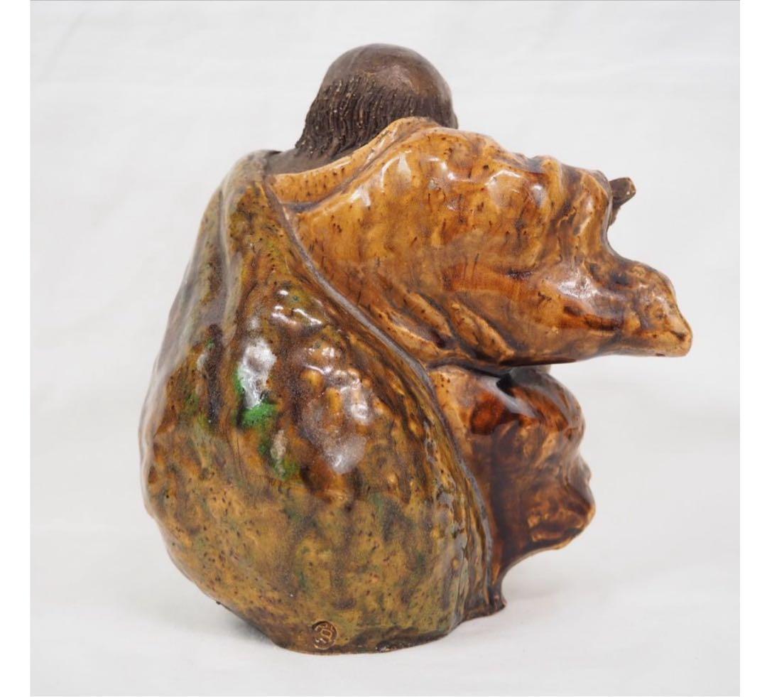 送料無料　時代物　極上布袋様　秀逸作　縁起物