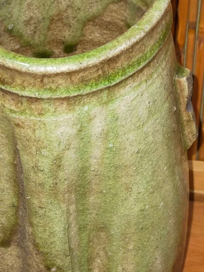 ♥古信楽　双耳　花瓶　信楽　古陶　骨董　古玩