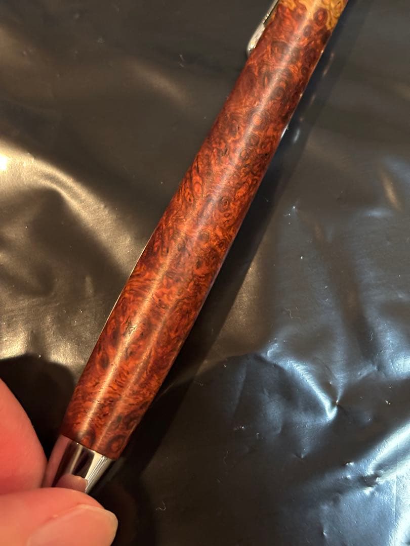 工房 楔 本花梨 瘤 紅白 スポルテッド 木軸 シャープペン 0.9mm