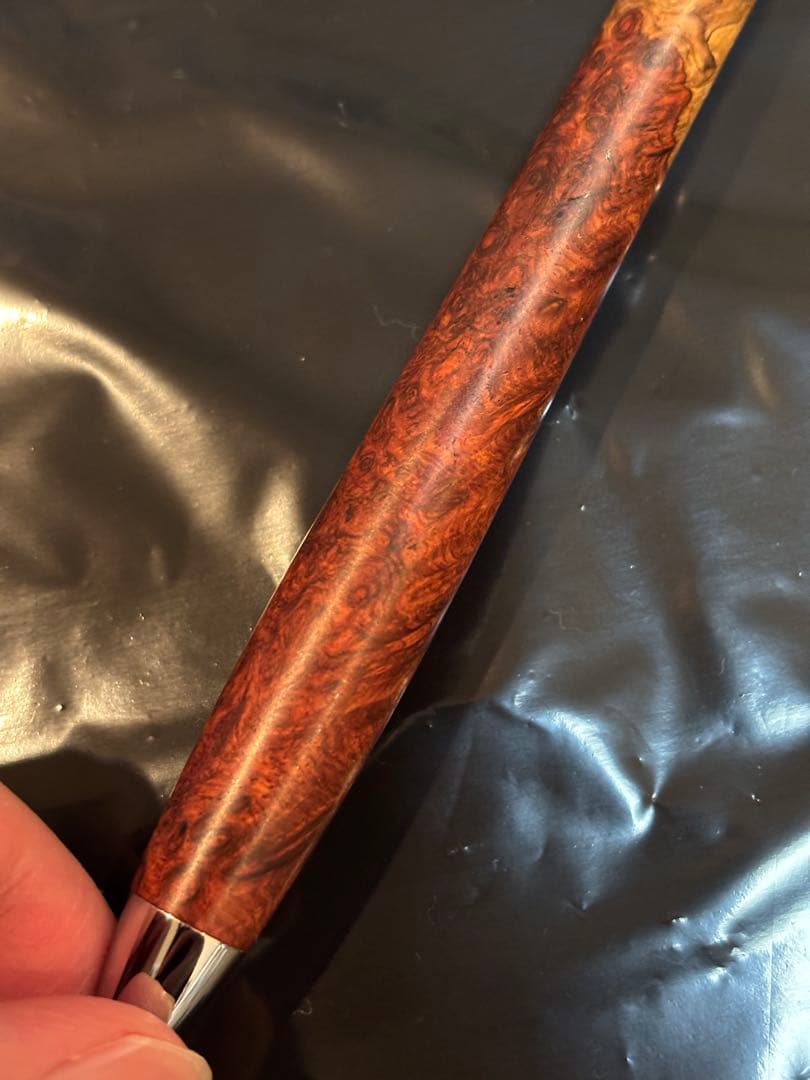 工房 楔 本花梨 瘤 紅白 スポルテッド 木軸 シャープペン 0.9mm