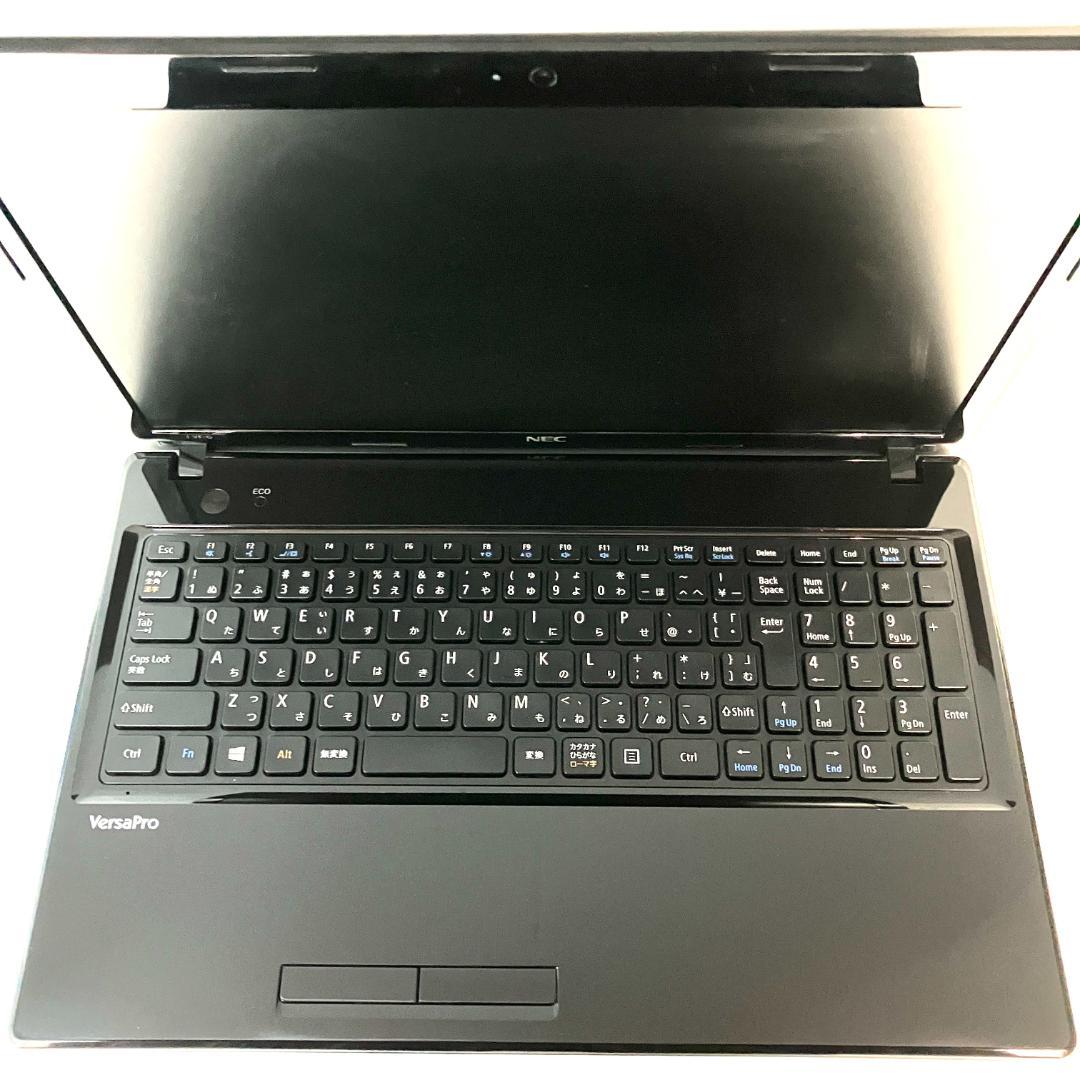 綺麗めブラック★NEC 15.6型 SSD+i5 カメラ DVD ノートパソコン