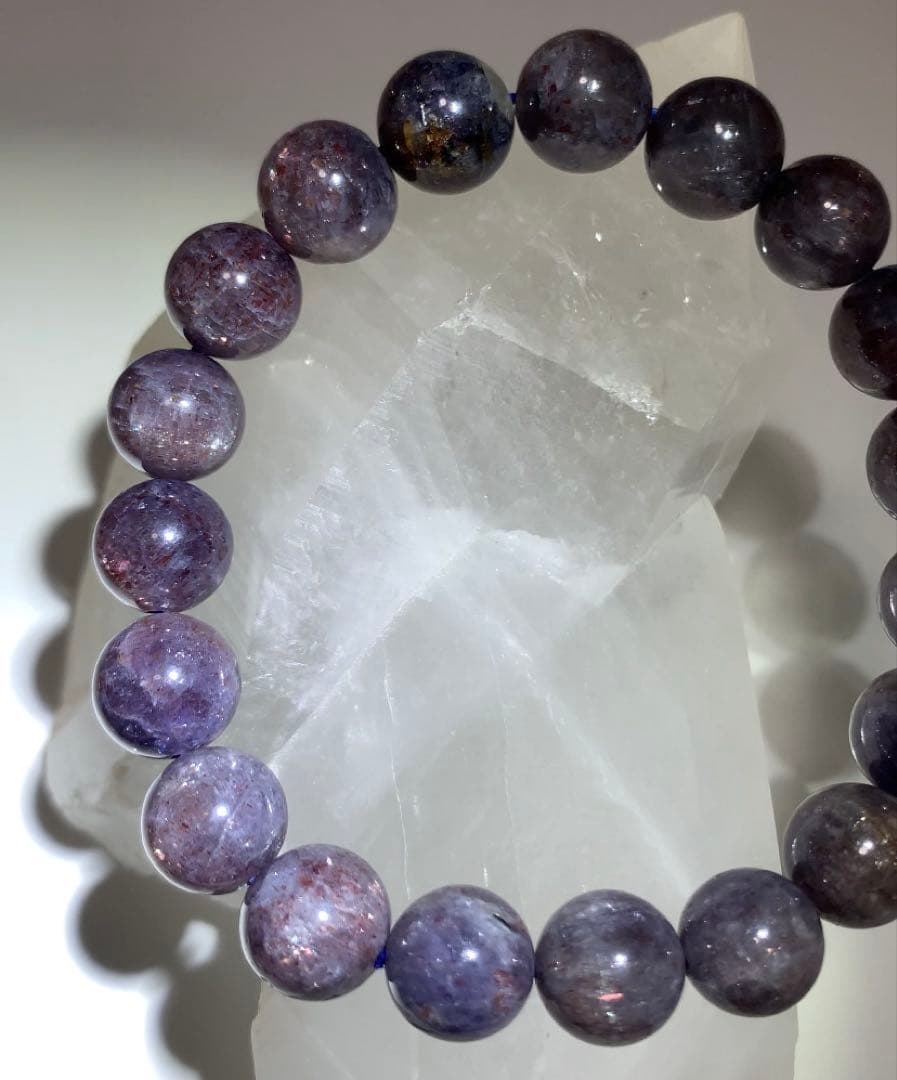 ★極上品★ ブラッドショットアイオライト　アイオライトサンストーン　ブレスレット