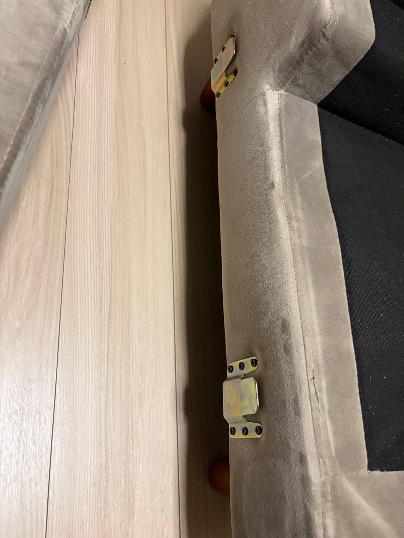 【大阪　引取or直配送】美品　ロウヤ　3人掛けカウチソファ　ベルベット調