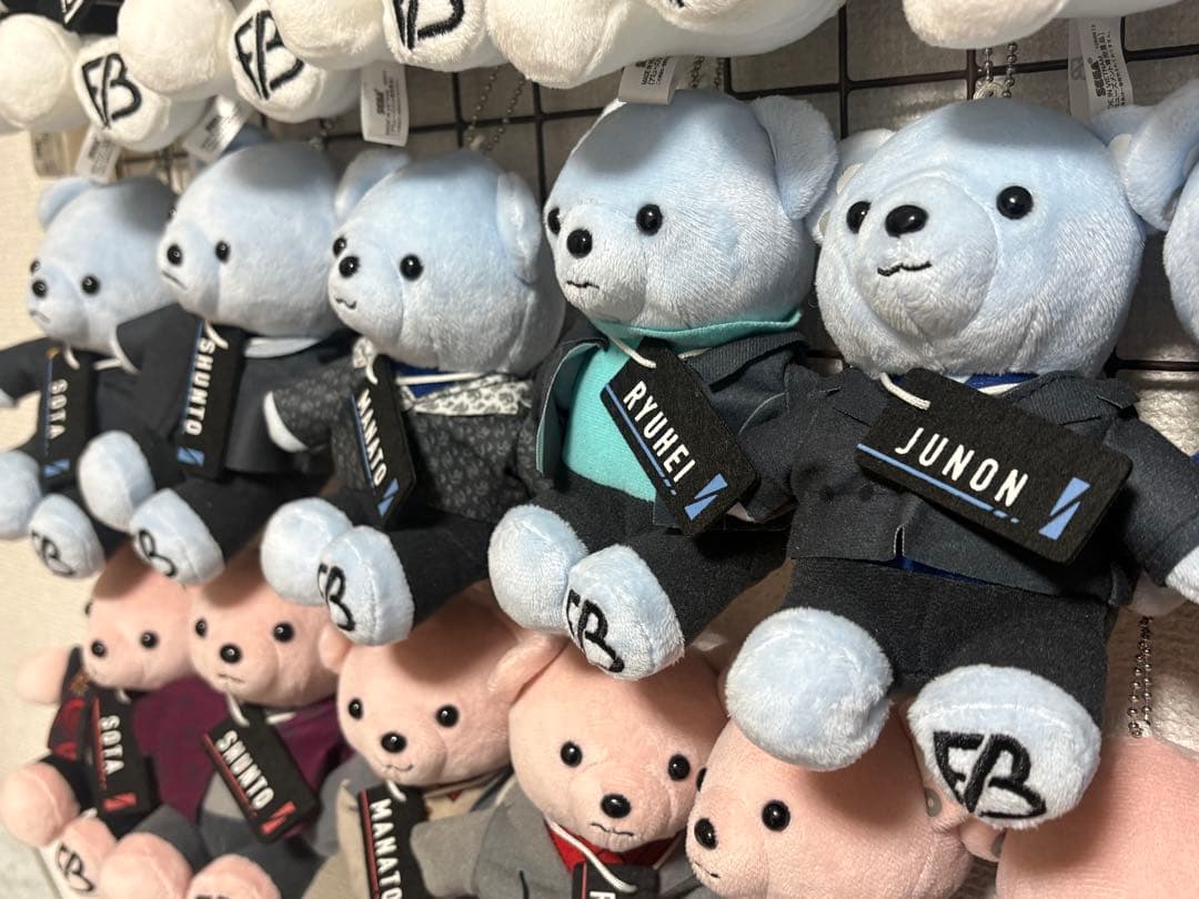 【BE:FIRST】クマのぬいぐるみ　コンプリートセット(白色・水色・ピンク)