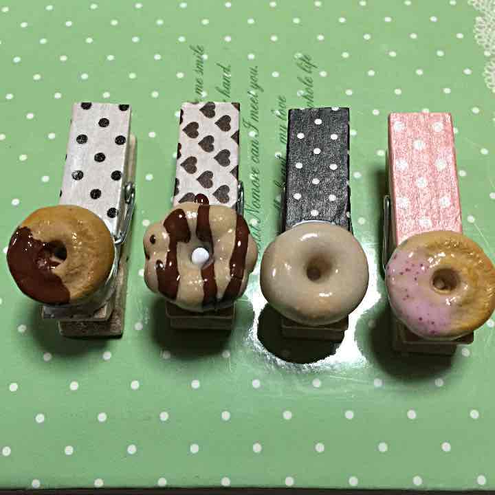 スイーツデコドーナツクリップ４個セット