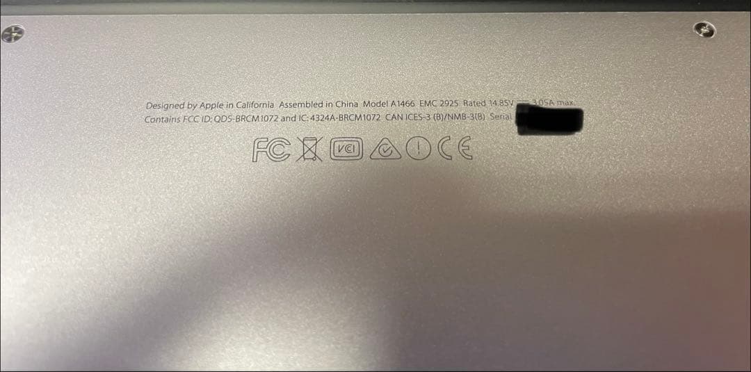 MacBook本体 Apple MacBook Air (13-inch, 2017)