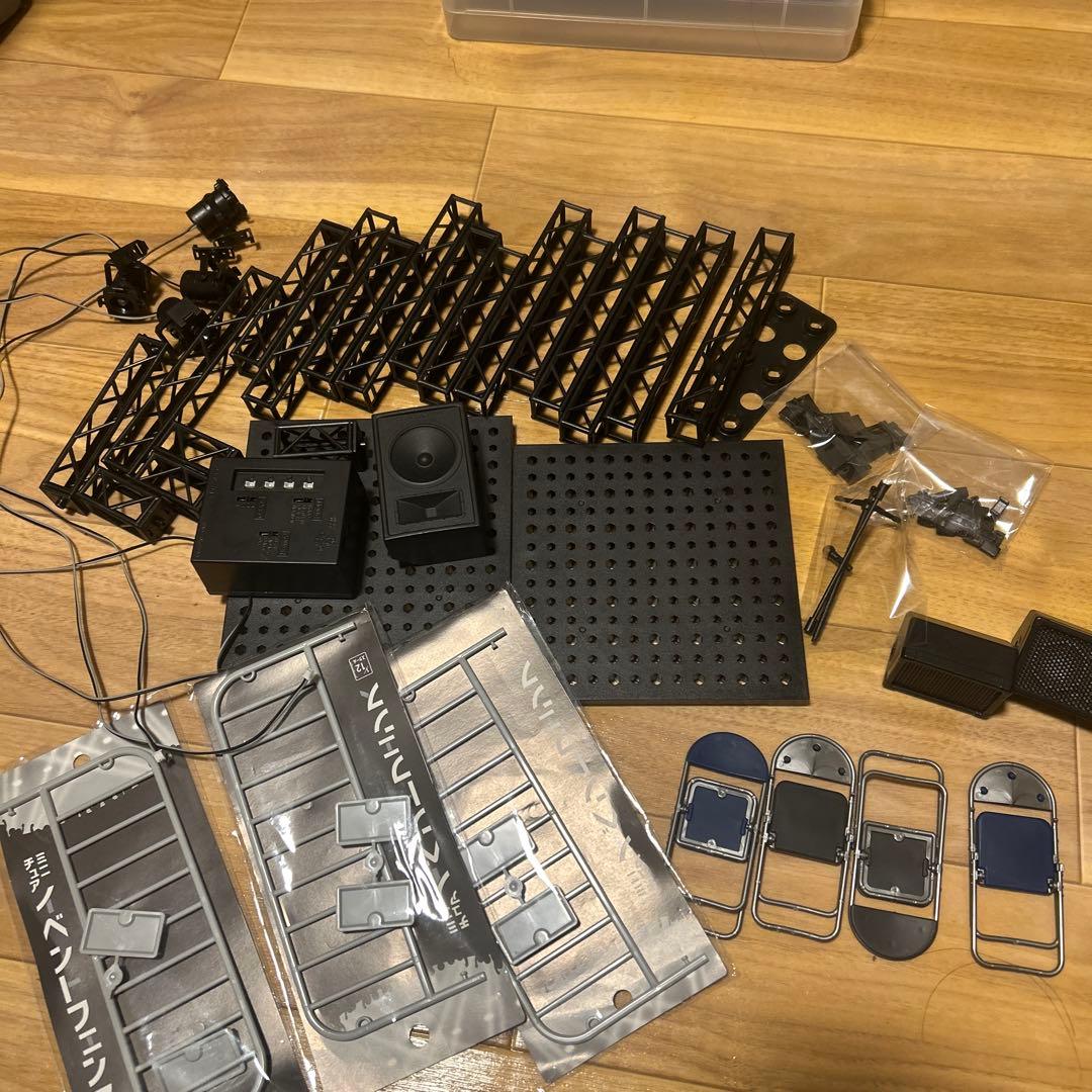 ※箱無し　ホビーベース　ライブステージセット　おまけ付き　一部組み立て済み