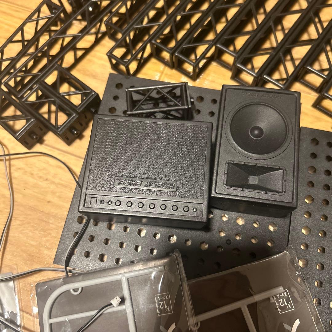 ※箱無し　ホビーベース　ライブステージセット　おまけ付き　一部組み立て済み