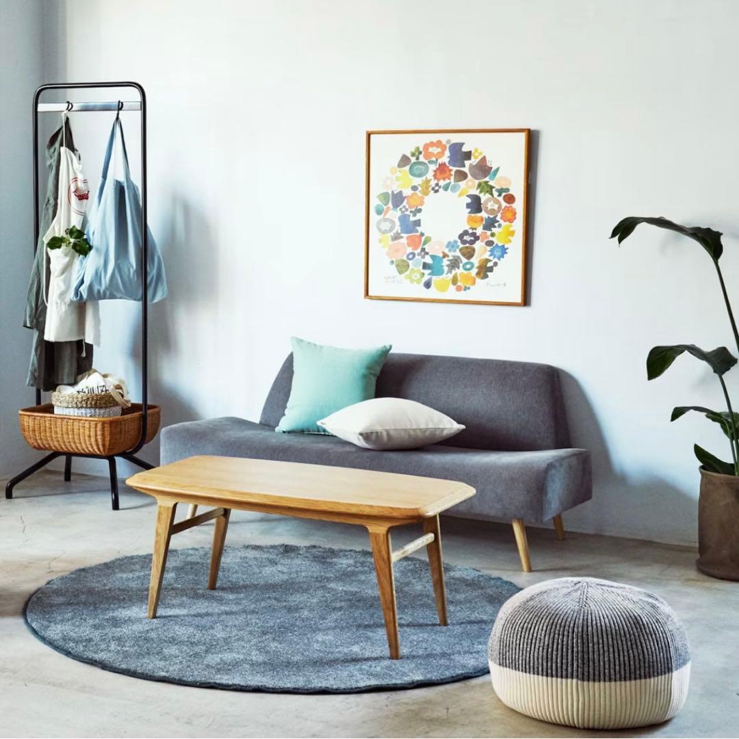 IDEE ▷ ミニ プーフ クッション+カバー(グレー/ホワイト)