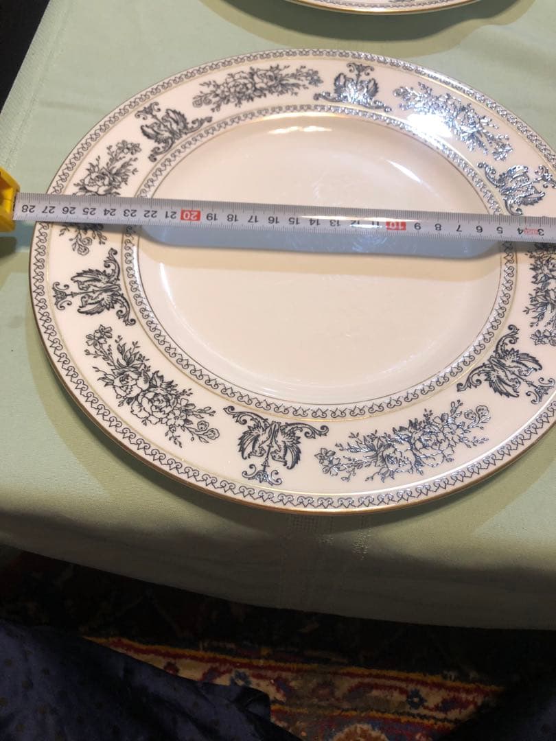 ウェッジウッド ブラックコロンビア 27.5cm 2枚 金縁 美品