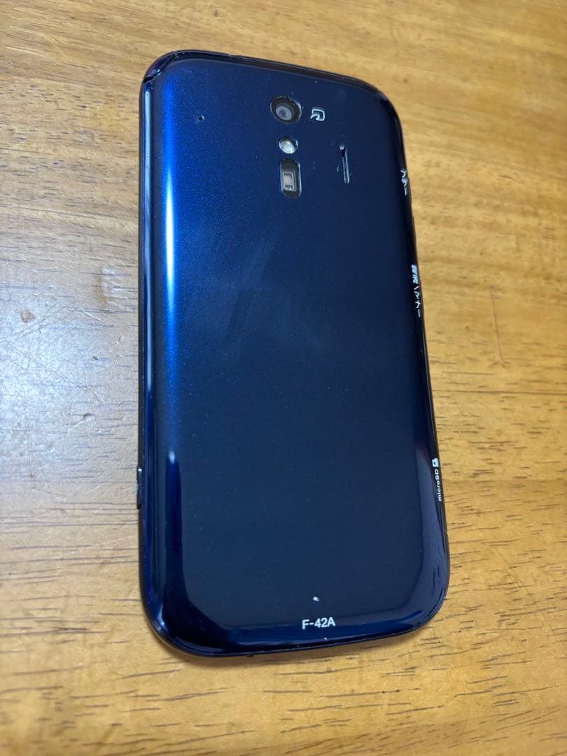 【美品：動作確認済み・電池性能：良好】docomo F-42A ネイビー