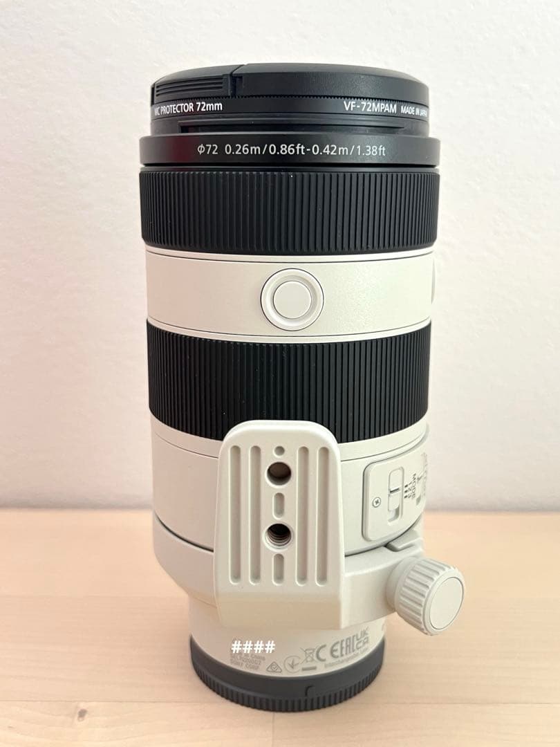 SONY FE70-200mm F4 Macro G OSS II プロテクタ付