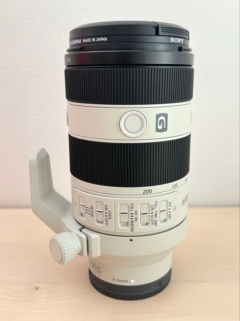 SONY FE70-200mm F4 Macro G OSS II プロテクタ付