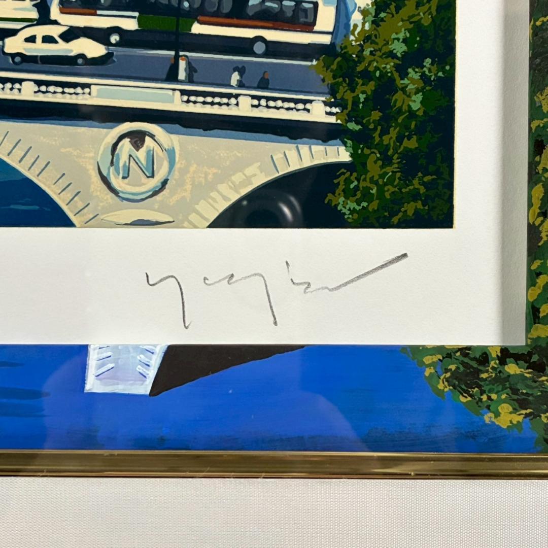 美品 ヒロ・ヤマガタ「ジャズフェスティバル」大作シルクスクリーン サイン保証書有