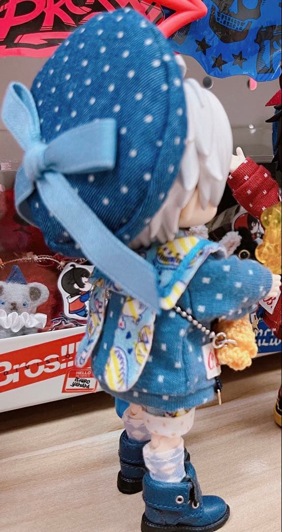 オビツ11 1/12 ドール 制服　紺色　ブルー　青　レモン　6点　　セット