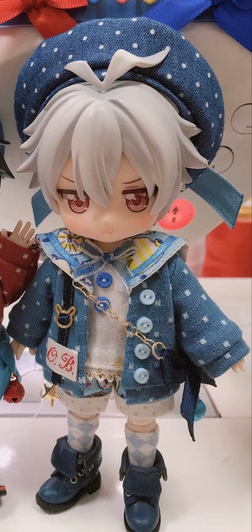 オビツ11 1/12 ドール 制服　紺色　ブルー　青　レモン　6点　　セット