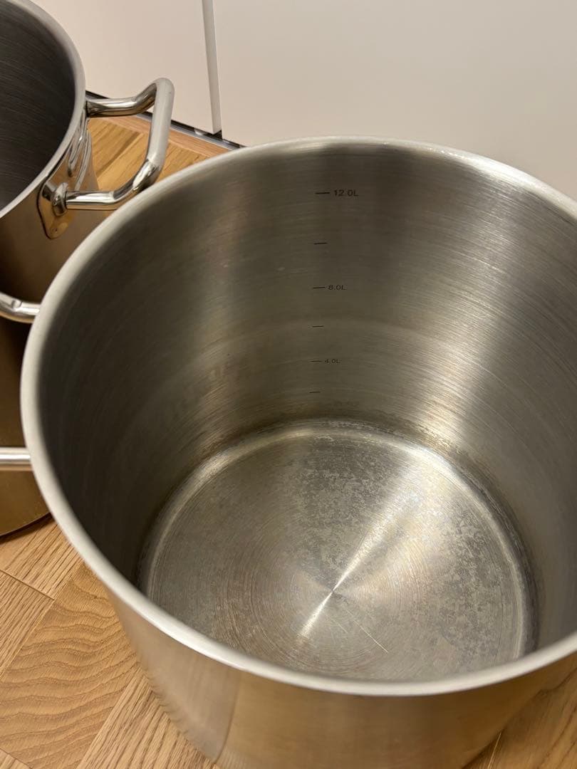 <2セット> PRO CHEF 26cm 寸胴　蓋あり