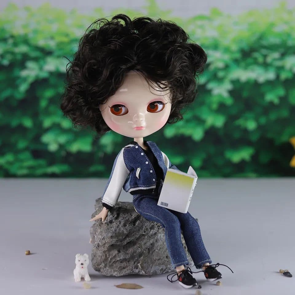 新品アイシードール ボーイシュ 濃いブラウン  アウトフィットフルセット