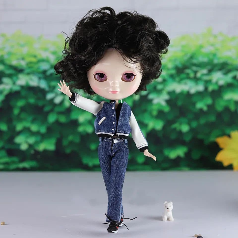 新品アイシードール ボーイシュ 濃いブラウン  アウトフィットフルセット