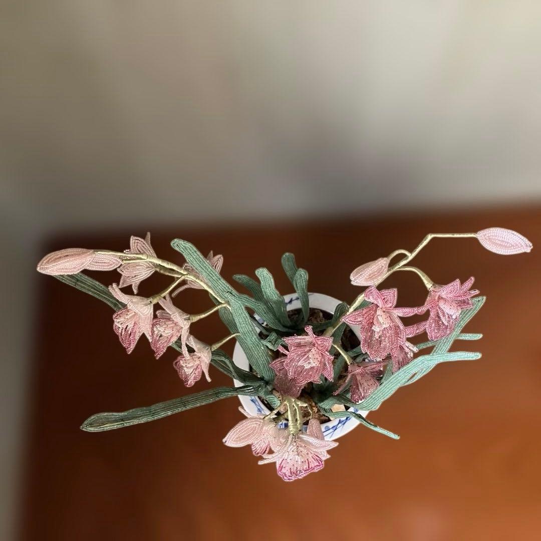 ビーズフラワー　シンピジューム