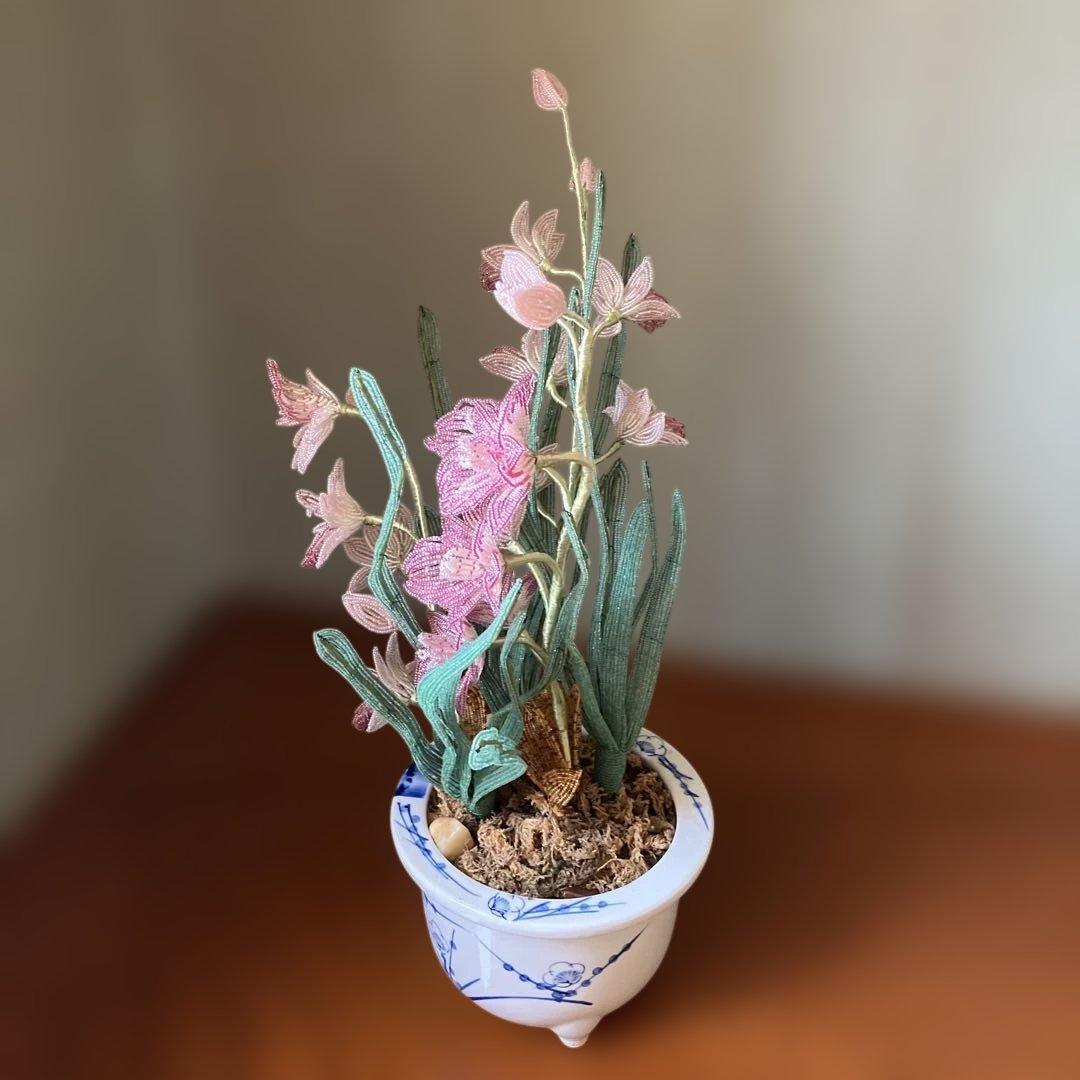 ビーズフラワー　シンピジューム