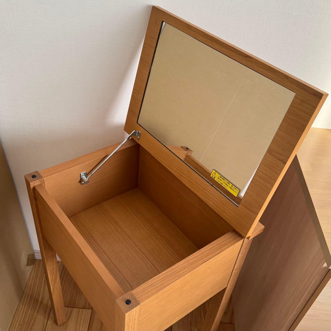 無印良品 木製ドレッサー コンパクトドレッサー オーク材 完成品 本体のみ