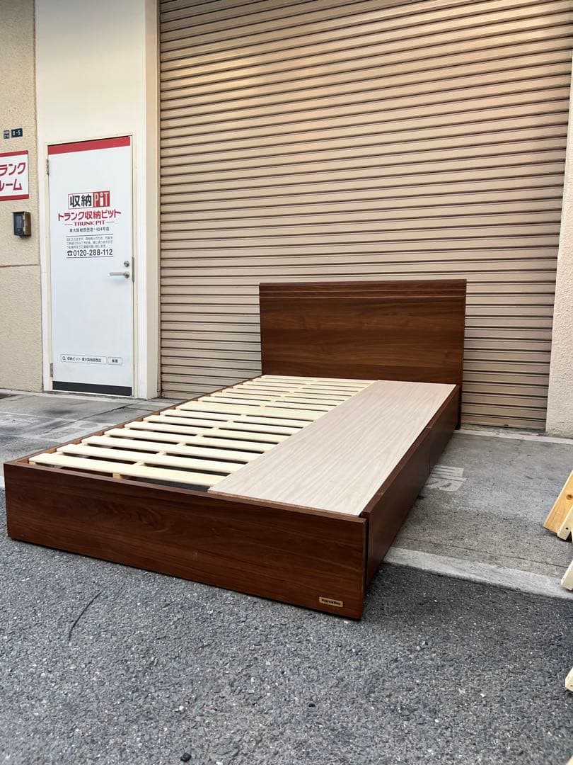 A805♦️美品 FranceBedセミダブルフレーム,マットレス 配送設置可能