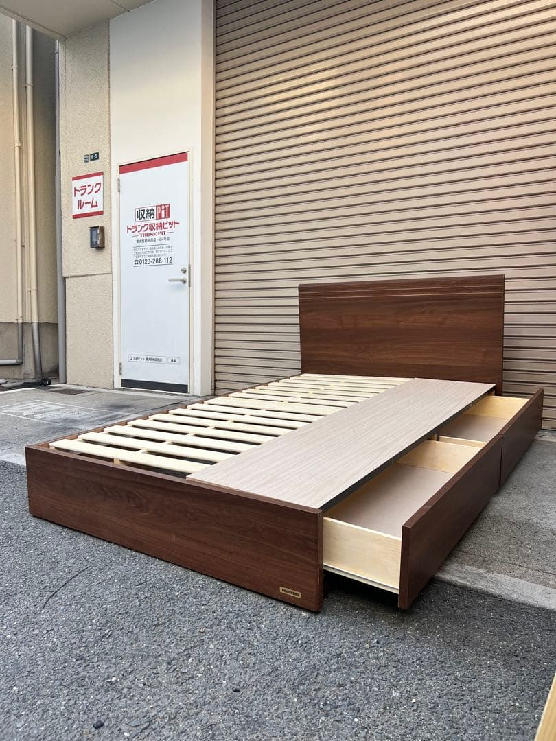 A805♦️美品 FranceBedセミダブルフレーム,マットレス 配送設置可能