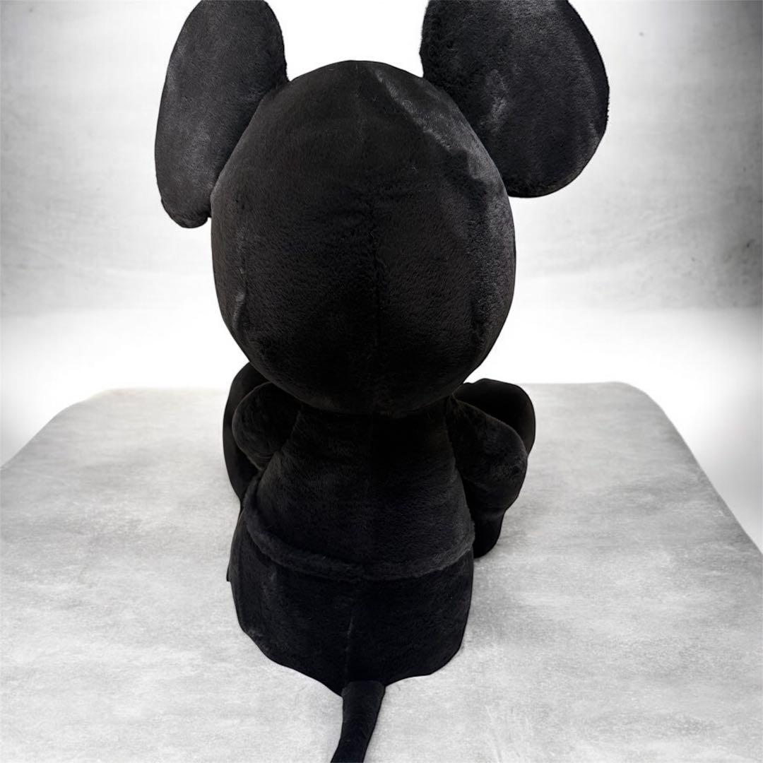 ミッキーマウス 100cmぬいぐるみ 白黒セットブランケット付