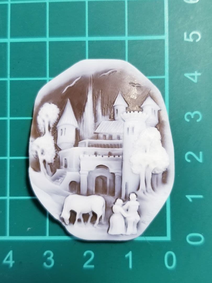 KS-984 【フランチェスコ・モナスティーロ】作　天然シェルカメオルース