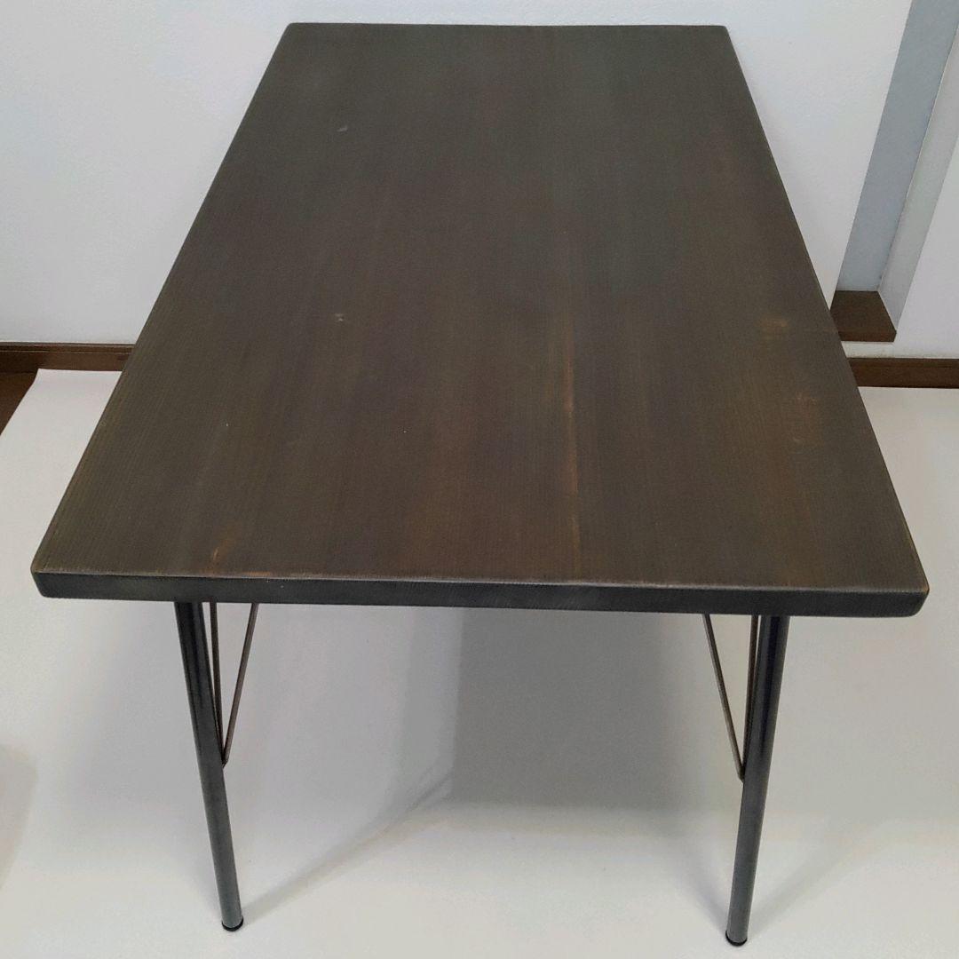 ナチュラル ウッド & アイアン レッグ ソファテーブル 高さ61cm 送料無料