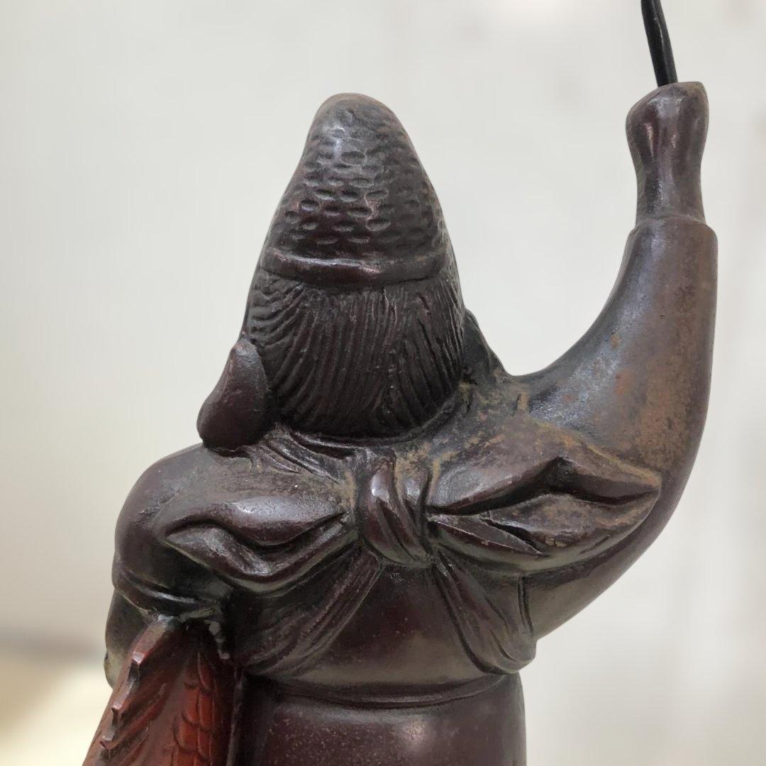 恵比寿像 鯛 七福神 縁起物 大型置物 鉄製 恵比寿様 和風 260308-1