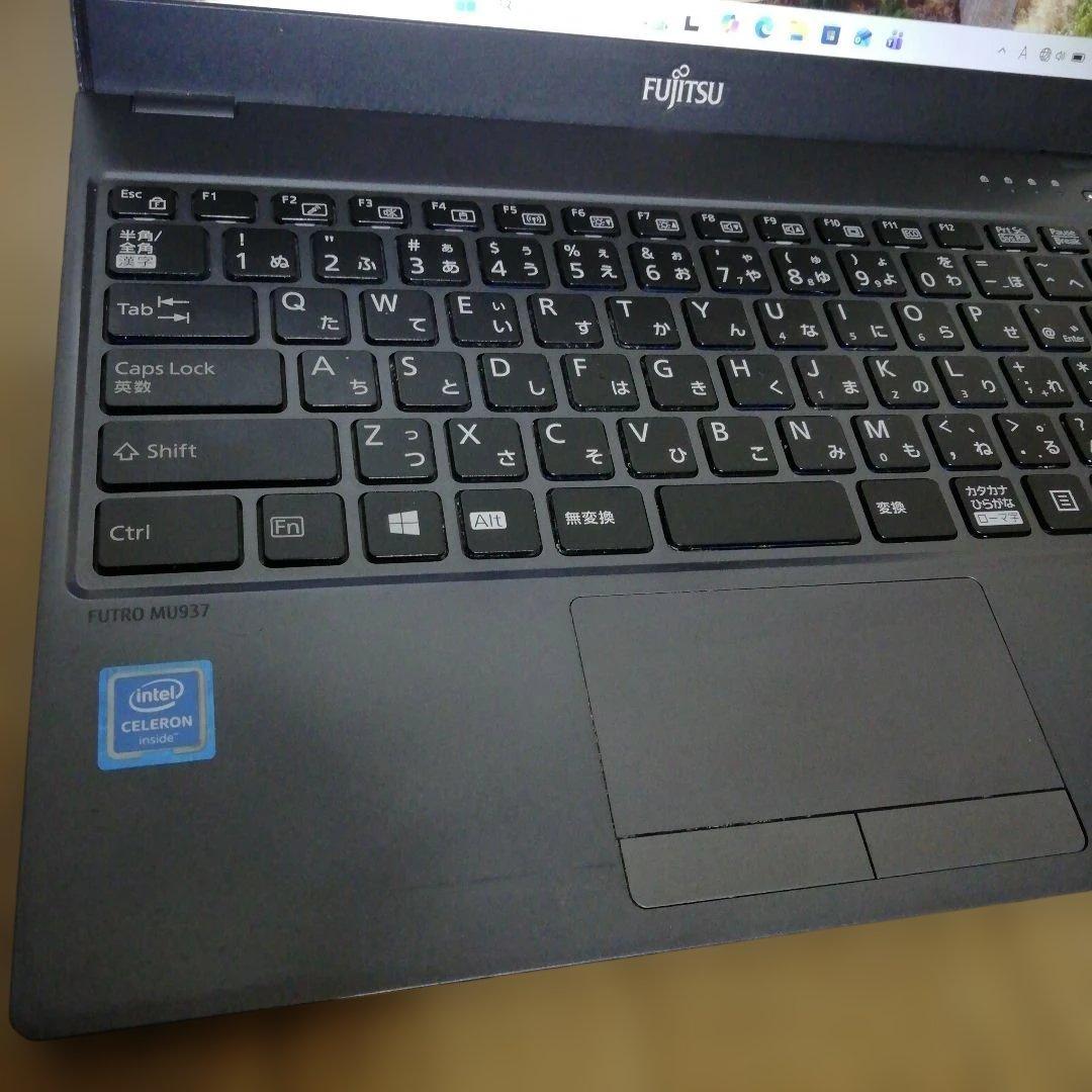【薄型軽量】Win11 Fujitsu MU937ノートPC（Office付）