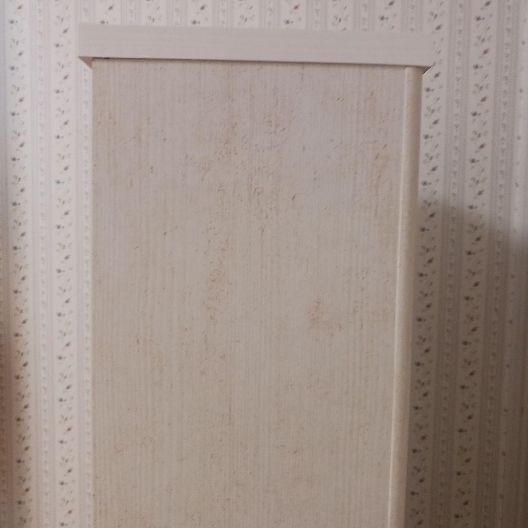 ニトリ　ホワイト木製本棚 5段 スリム