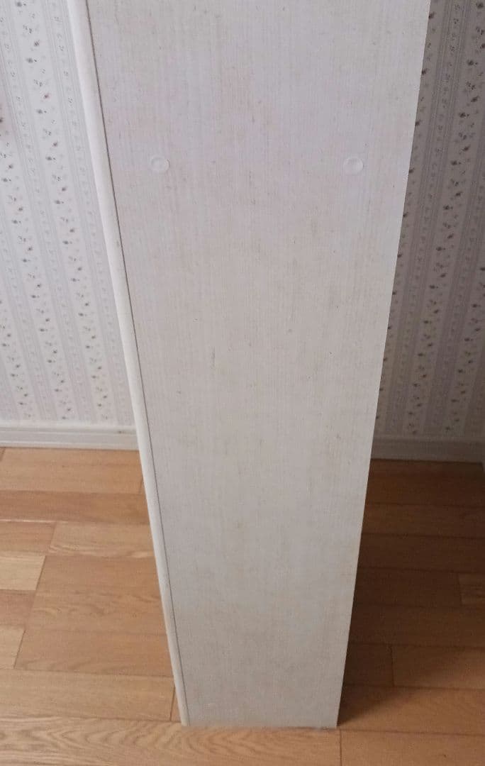 ニトリ　ホワイト木製本棚 5段 スリム