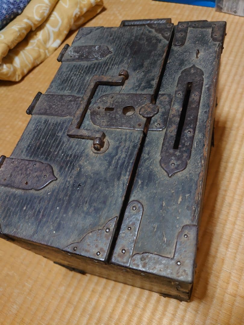 江戸時代 銭箱 入れ物 レトロ アンティーク 希少 インテリア レア