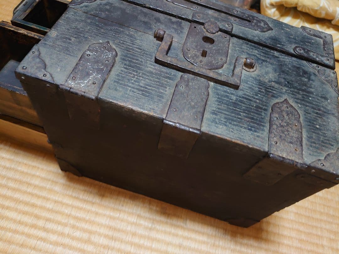 江戸時代 銭箱 入れ物 レトロ アンティーク 希少 インテリア レア