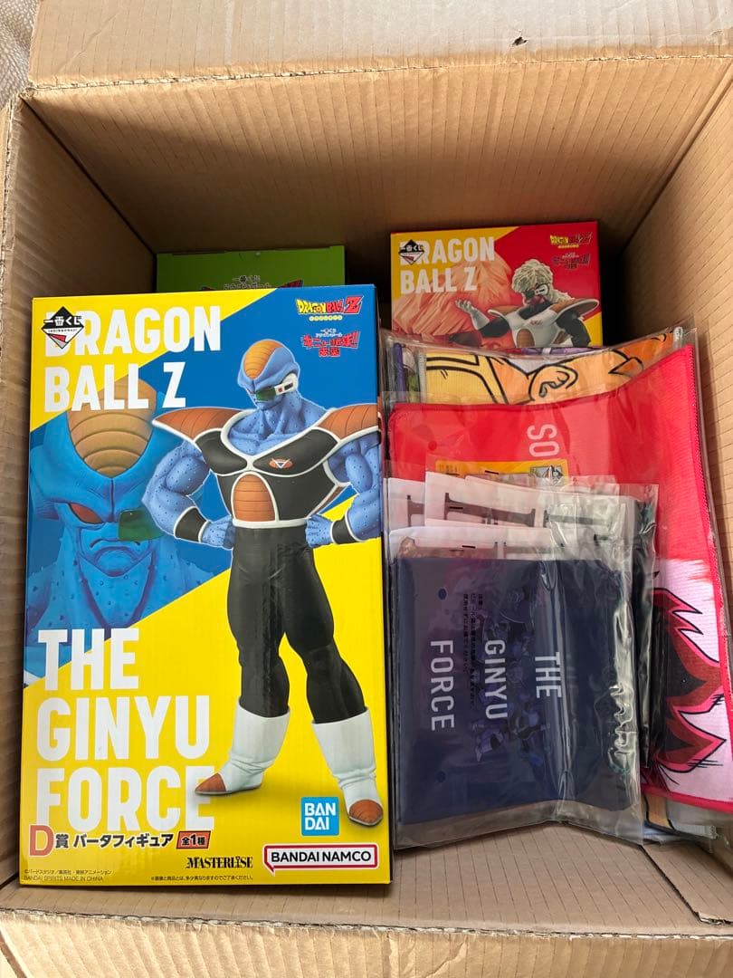 ドラゴンボール　一番くじ　ギニュー特戦隊　5体セット　箱、おまけ付き