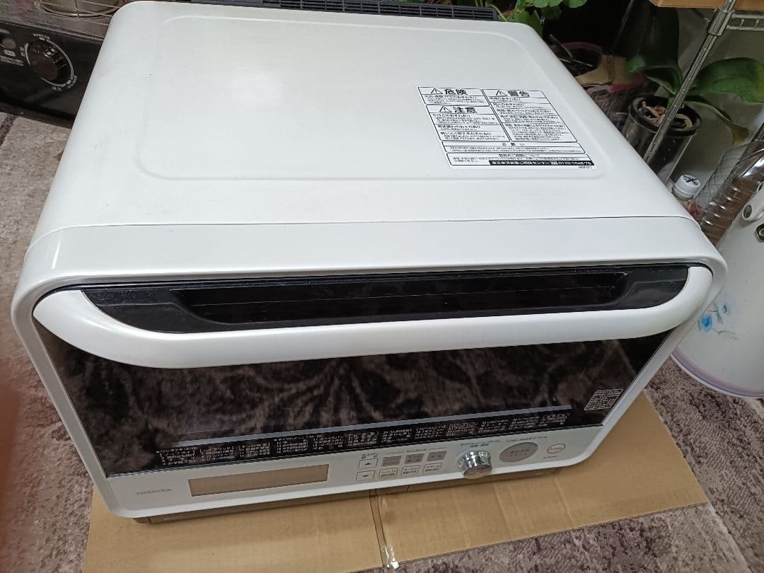 東芝 過熱水蒸気オーブンレンジ ER-RD100（W）動作良好 2018年製