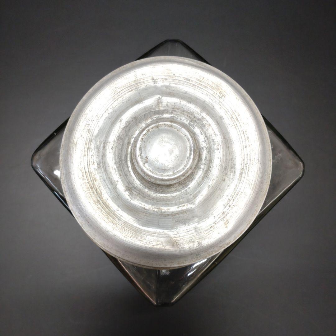 アンティーク　昭和レトロ　蓋付き駄菓子ビン