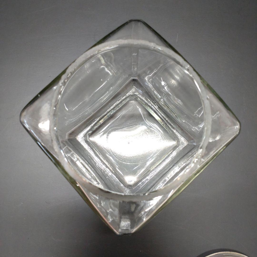 アンティーク　昭和レトロ　蓋付き駄菓子ビン