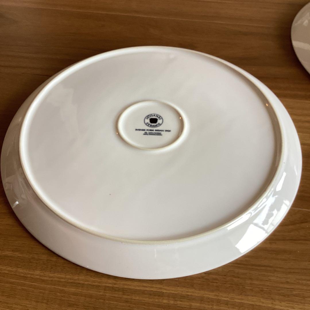 HOGANASKERAMICホガナスケラミック30cmペア白プレート未使用《A》