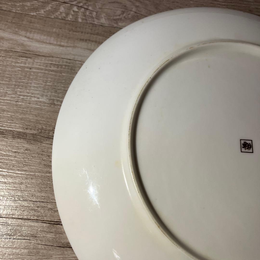 D-4 【翔山窯】うさぎ シルエット 飾り皿 中皿 金彩 和モダン 干支 縁起物