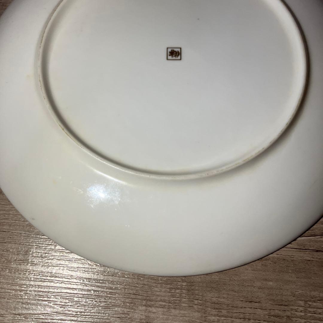 D-4 【翔山窯】うさぎ シルエット 飾り皿 中皿 金彩 和モダン 干支 縁起物