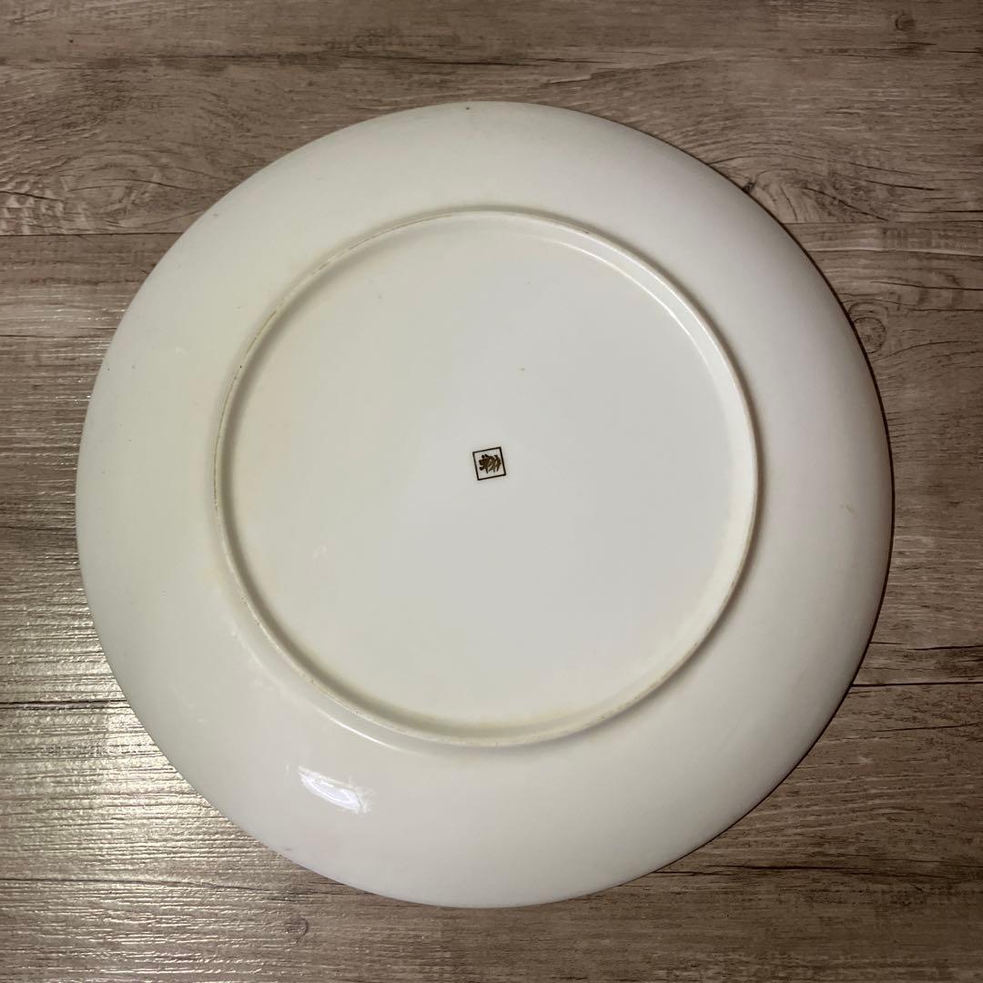 D-4 【翔山窯】うさぎ シルエット 飾り皿 中皿 金彩 和モダン 干支 縁起物