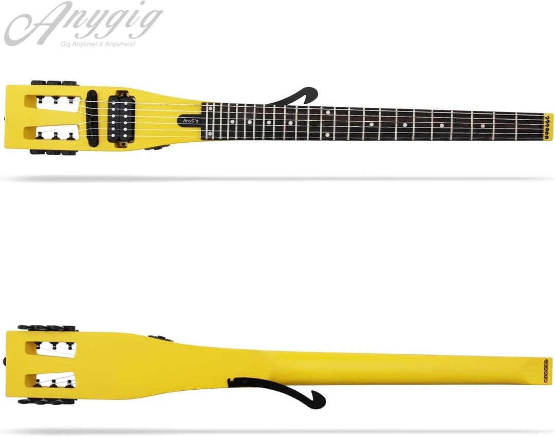 Anygigポータブルトラベルエレキギター 82CM　⚠️ブラウン