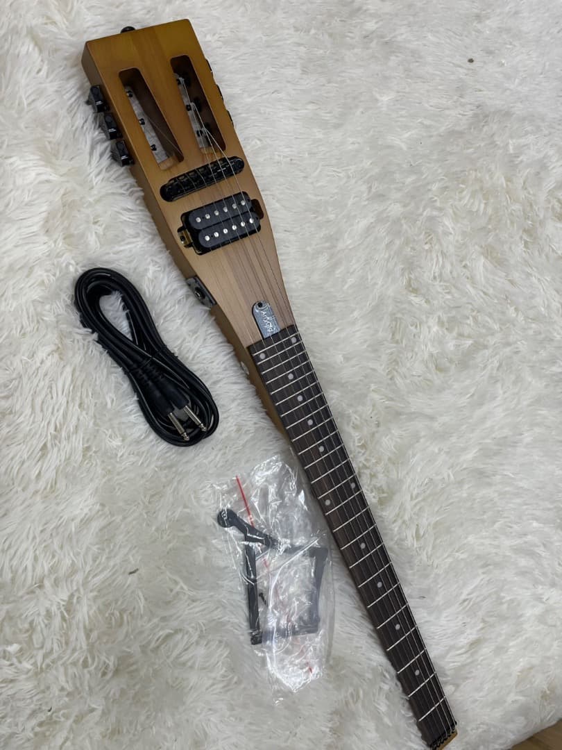 Anygigポータブルトラベルエレキギター 82CM　⚠️ブラウン