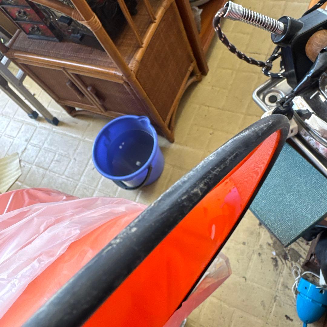 昭和レトロ　未使用　オレンジ ペンダントライト アップダウンタイプ 100W