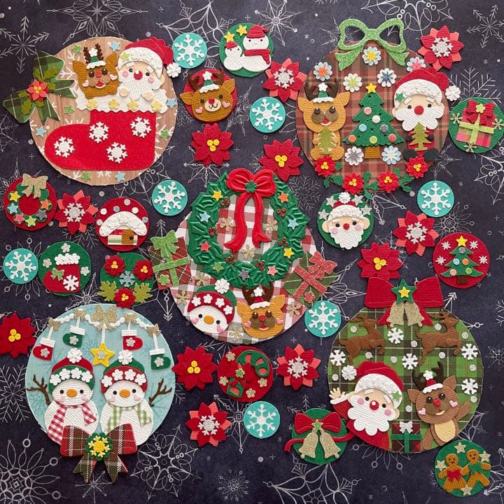 ★クリスマスクラフトDセット★サンタクロース★トナカイ★スノーマン★アルバム